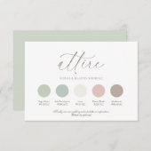 Wedding Color Palette Guide Einladung (Vorne/Hinten)