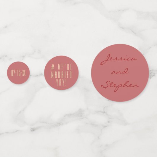 Wedding Confetti asiatische beeinflussende Gelbe G Konfetti (Vorderseiten)