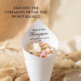 Wedding Confetti Cone Petal Toss Blume Cone