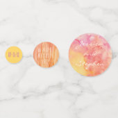 Wedding Confetti Frische Blume Gelbe Magentas Konfetti (Vorderseiten)