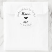 Wedding Confetti Runder Aufkleber (Tasche)