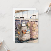 Wedding Congratulations Honeymoon Trip Snacks Card Karte (Vorderseite/Rückseite Beispiel)