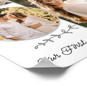 Wedding Couple Custom Foto Collage Mr. Kisses Poster (Ecke)