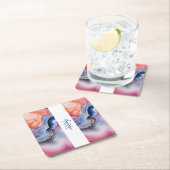 Wedding Couple Custom Foto Rechteckiger Pappuntersetzer (Vor Ort)