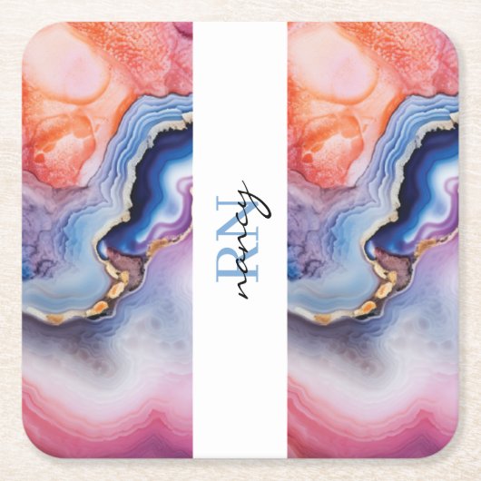 Wedding Couple Custom Foto Rechteckiger Pappuntersetzer (Vorderseite)