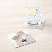 Wedding Couple Custom Foto Rechteckiger Pappuntersetzer (Vor Ort)