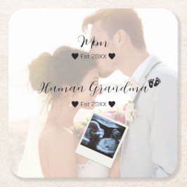 Wedding Couple Custom Foto Rechteckiger Pappuntersetzer