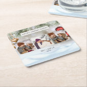 Wedding Couple Custom Foto Rechteckiger Pappuntersetzer (angewinkelt)