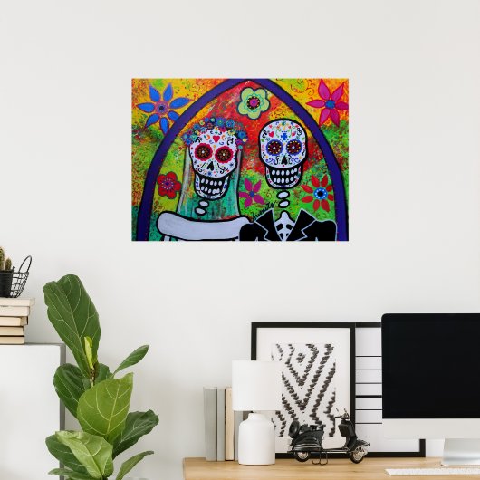 WEDDING COUPLE DAY OF THE TOAD POSTER (Heimbüro)