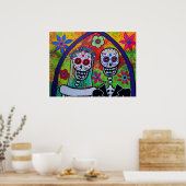 WEDDING COUPLE DAY OF THE TOAD POSTER (Küche)