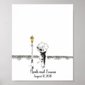 Wedding Couple Fingerprint Gästebuch (Vorne)