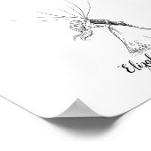 Wedding Couple Fingerprint Gästebuch (Ecke)