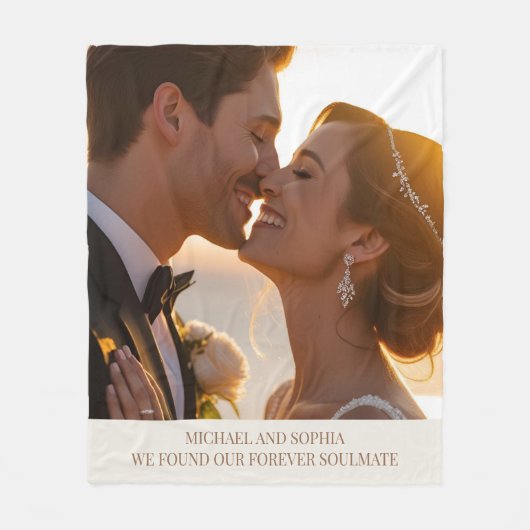 Wedding Couple Fleece Blanket Weihnachtsgeschenk I (Vorderseite)