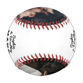 Wedding Couple Foto Baseball (Rückseite)