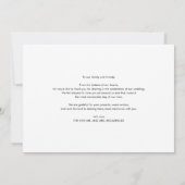 Wedding Couple Foto Script Mr. and Mrs. Dankeskarte (Rückseite)