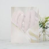 Wedding Couple Hands Together Herz (Stehend Vorderseite)