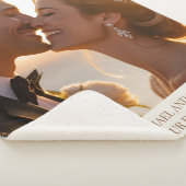 Wedding Couple Sherpa Blanket Weihnachtsgeschenk I Sherpadecke (3/4)