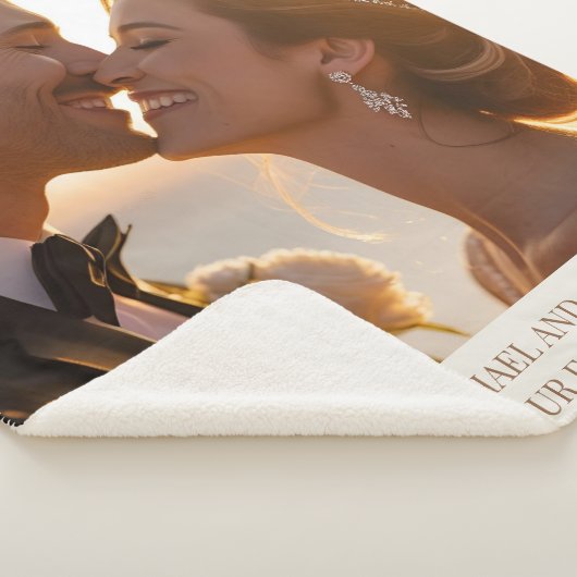 Wedding Couple Sherpa Blanket Weihnachtsgeschenk I Sherpadecke (3/4)