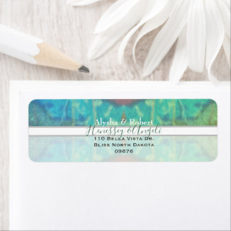 Wedding Couple's Return/address Boho Rhapsody