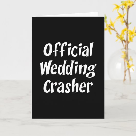 Wedding Crasher Karte (Gelbe Blume)