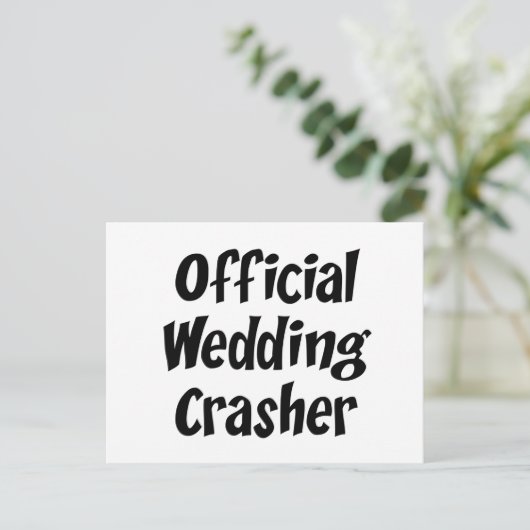 Wedding Crasher Postkarte (Stehend Vorderseite)