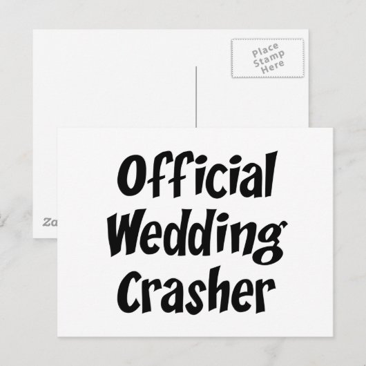 Wedding Crasher Postkarte (Vorne/Hinten)