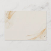 Wedding Cream Details Emerald Green Rose Floral Begleitkarte (Rückseite)