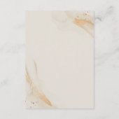 Wedding Cream Details Emerald Green Rose Floral Begleitkarte (Rückseite)