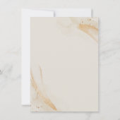 Wedding Cream Finer Details Emerald Green Rose Einladung (Rückseite)