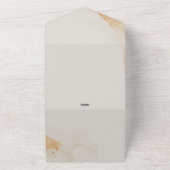 Wedding Cream Kindly Reply Emerald Green Rose All In One Einladung (Außenbereich)