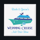 Wedding Cruise Gevor Magnet<br><div class="desc">Hochzeitsfahrt ist für Hochzeitsgäste und Hochzeitsfeier,  die zu Ihrem Kreuzfahrtschiff Hochzeit Extravaganza kommen! Spaß Hochzeit Kreuzfahrten Souvenirs und Gastgeschenke Hochzeiten. Holen Sie sich alle an Bord für Ihre Hochseefahrt!</div>