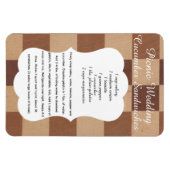 Wedding Cucumber Sandwich Recipe Magnet (Horizontal)