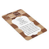 Wedding Cucumber Sandwich Recipe Magnet (Rechte Seite)