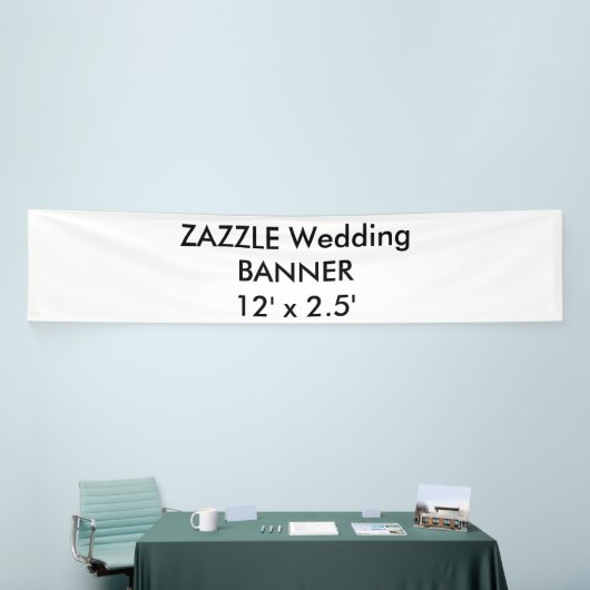 Wedding Custom Banner 12' x 2.5' (Messeveranstaltung)