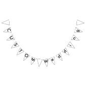 Wedding Custom Bunting Banner - Klassisches Dreiec (Alle)