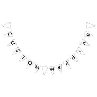 Wedding Custom Bunting Banner - Klassisches Dreiec