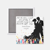 Wedding Custom Favor, Wedding Party Custom Gifts Magnet (Vorderseite/Rückseite)