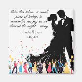 Wedding Custom Favor, Wedding Party Custom Gifts Magnet (Vorne)