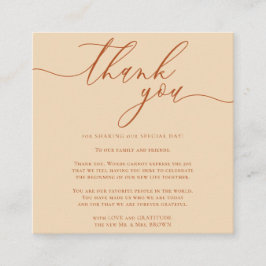 Wedding Custom Foto Vielen Dank für Ihr Interesse Begleitkarte