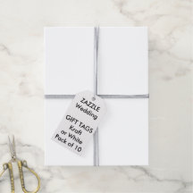 Wedding Custom Gift Tags WHITE, GRAY Twine