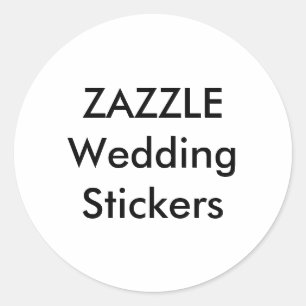 Wedding Custom Stickers 1,5" RUNDE GLOSSY (20 Stk.