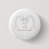 Wedding Custom Swan Button (Vorderseite)