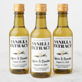 Wedding Custom Vanilla Extract Label Weinetikett (Flaschen)