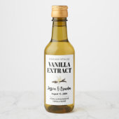 Wedding Custom Vanilla Extract Label Weinetikett (Vorderseite)
