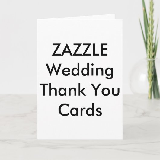 Wedding Custom Vielen Dank Karten 5" x 7" (Vorderseite)