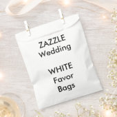 Wedding Custom WHITE Paper Bevorzugung Tasche Geschenktütchen (Ausgeschnitten)