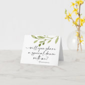 Wedding Daddy Daughter First Dance Bride Fragend Karte (Gelbe Blume)