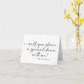 Wedding Daddy Daughter First Dance Fragend Karte (Gelbe Blume)