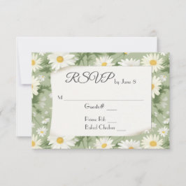 Wedding Daisies UAWG RSVP Karte