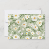 Wedding Daisies UAWG RSVP Karte (Rückseite)